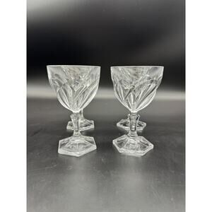Vintage Crystal Martini Coupes, Set of 4, Swirl Cut Pattern, Cordial / Sherry